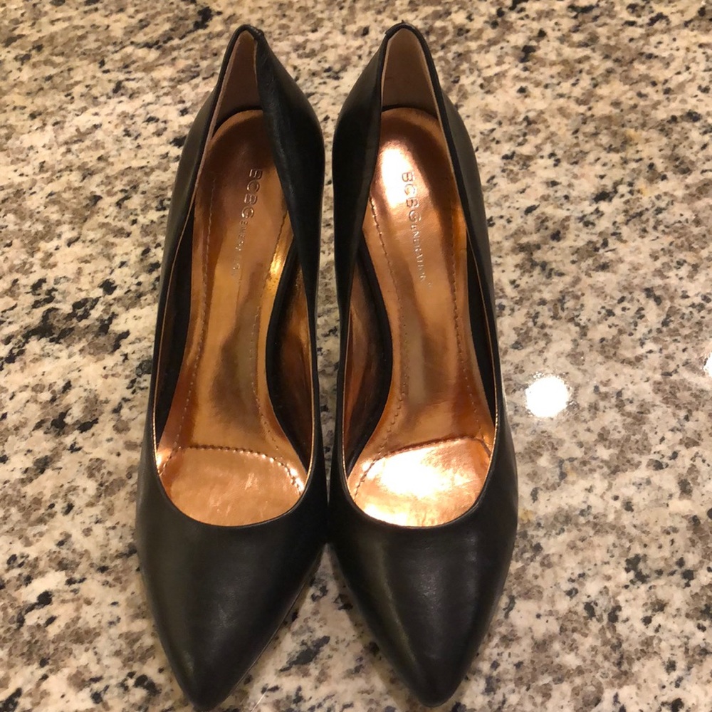 BCBGeneration “Cielo” Heels- Black Leather
